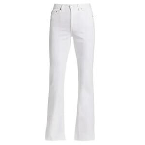 AG Adriano Goldschmied The Jodi High-Rise Slim Flare Jeans White 30R